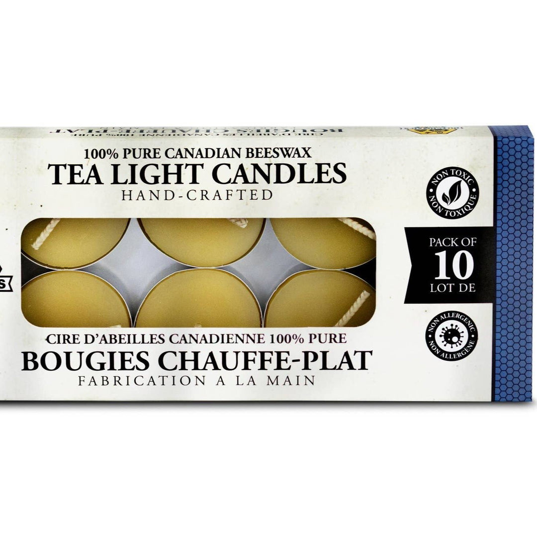 Beeswax Tea Lights - Set of 10 - Curated Joy | Natural Home