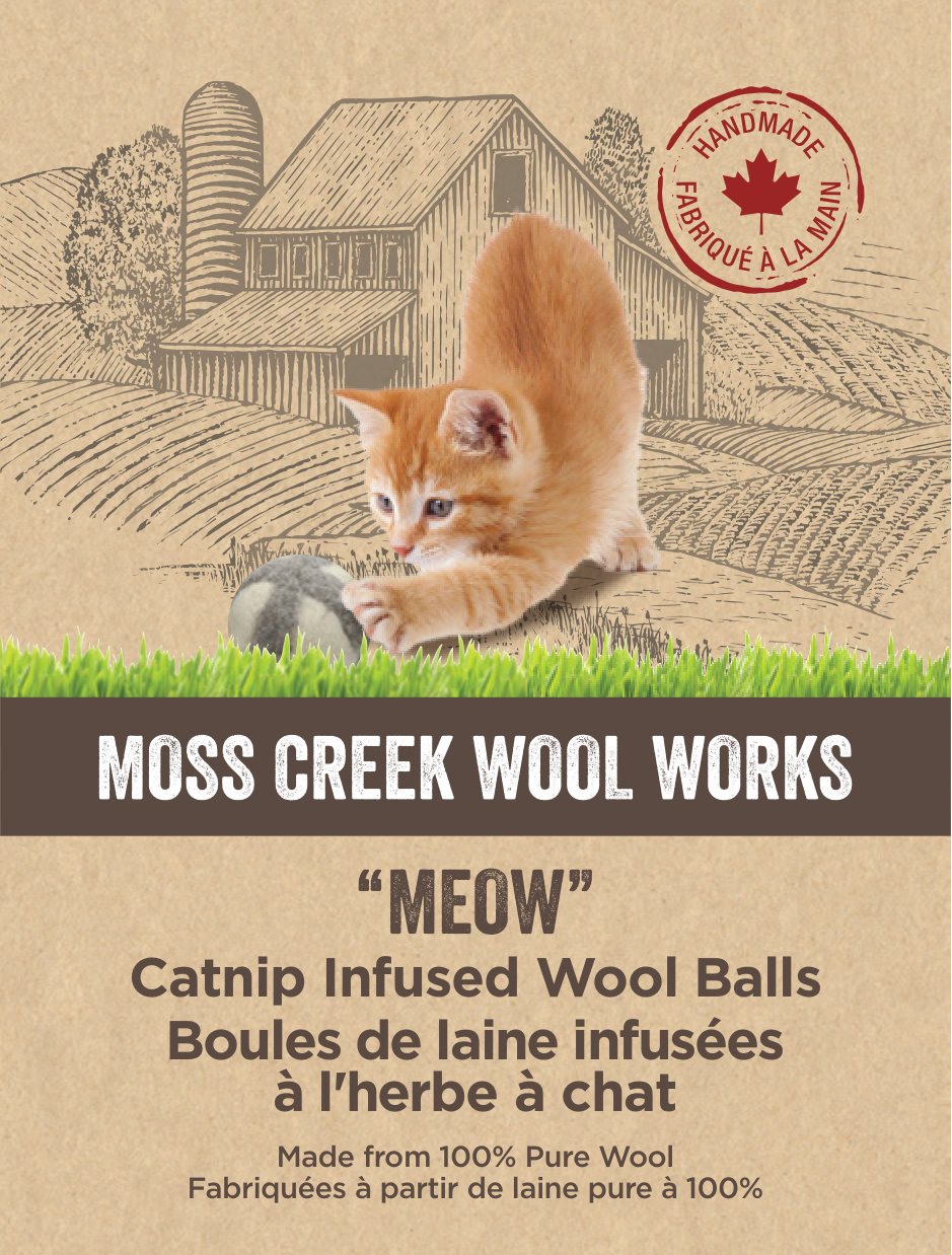 "Catnip Infused" Wool Balls for Felines - Set of 2 - Curated Joy | Natural Home