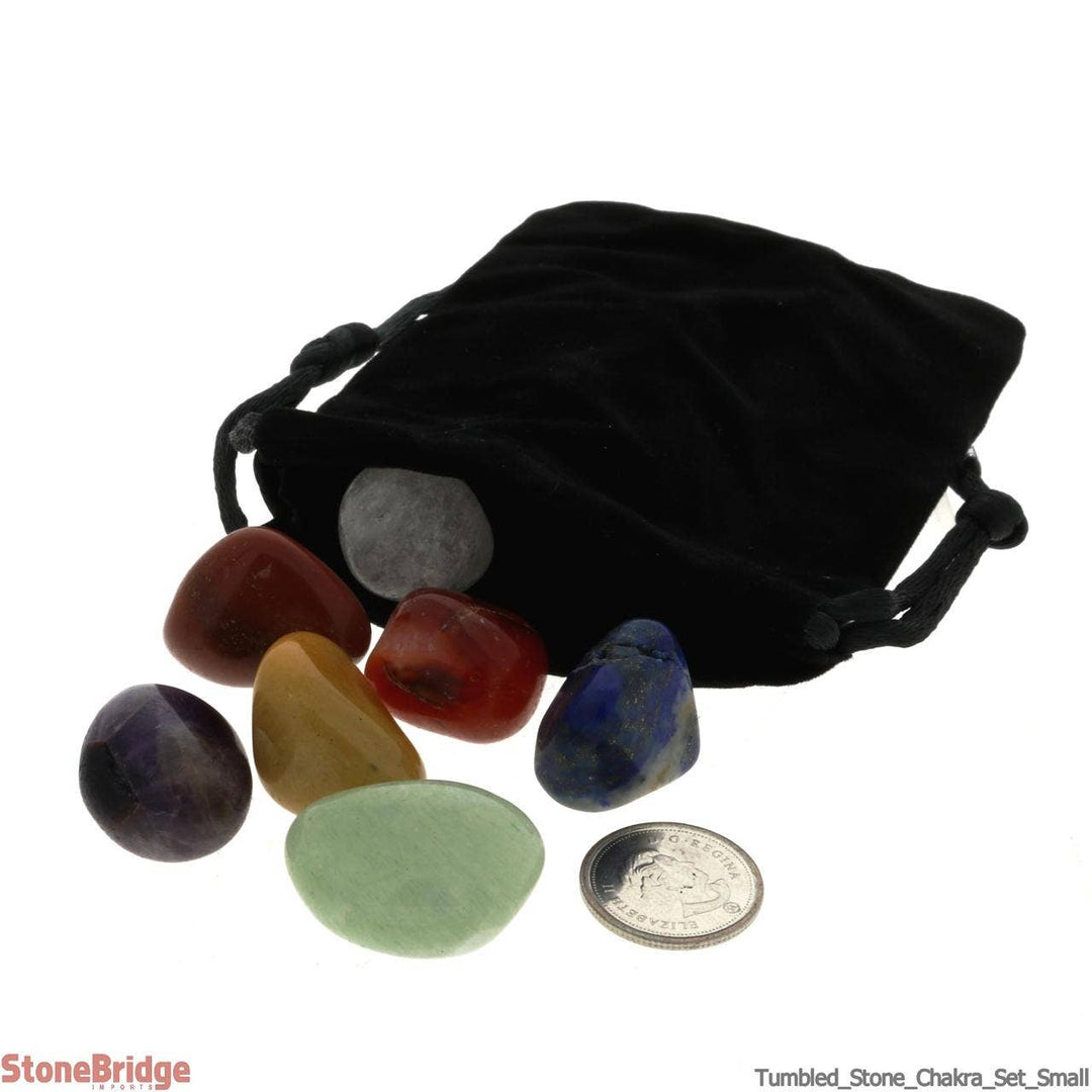 Chakra Tumbled - In Velvet Bag - Curated Joy | Natural Home