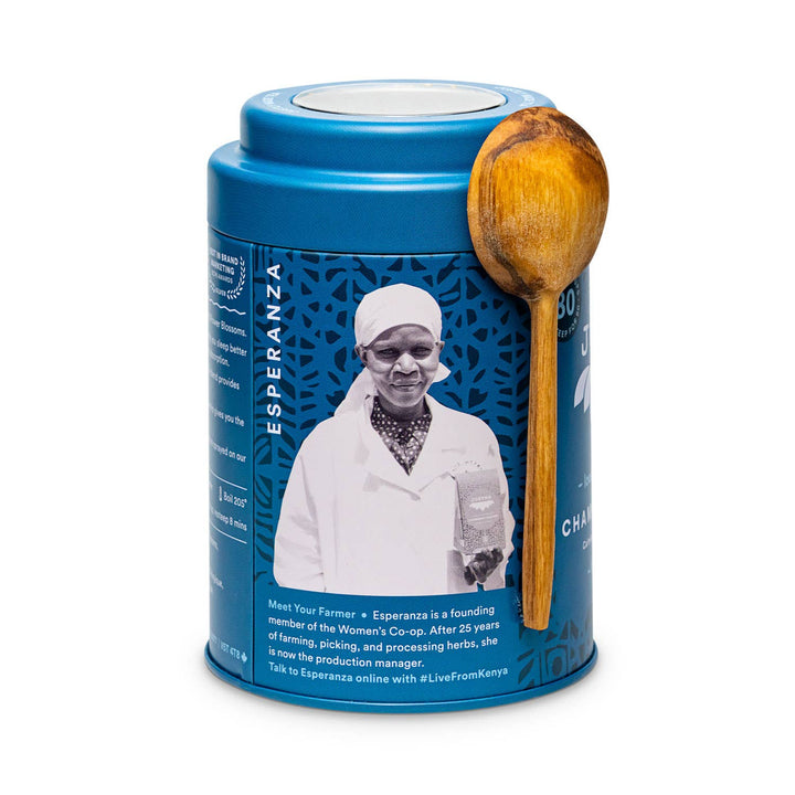 Chamomile Dream Tin & Spoon - Fair - Trade, Calming Herbal Tea - Curated Joy | Natural Home