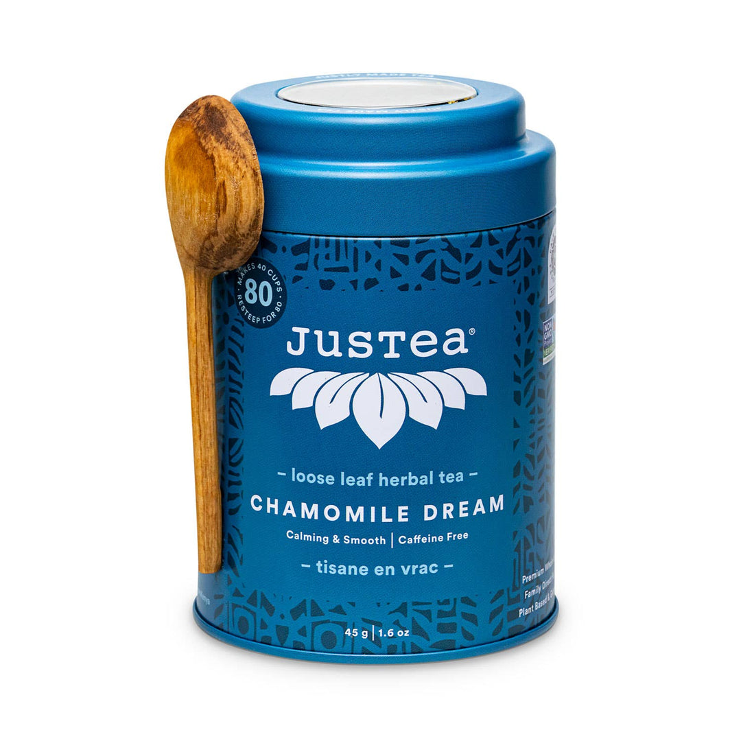 Chamomile Dream Tin & Spoon - Fair - Trade, Calming Herbal Tea - Curated Joy | Natural Home