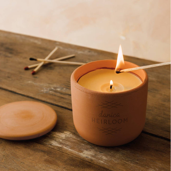 Natural Air Purifier Beeswax Candle in Terra Cotta Jar | BOGO