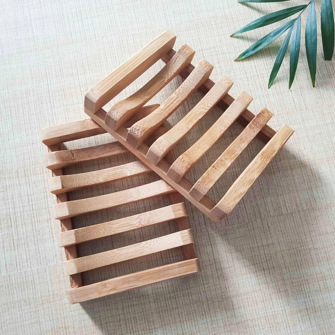 Natural Organic Bamboo Soap Dish - Curated Joy | Natural Home