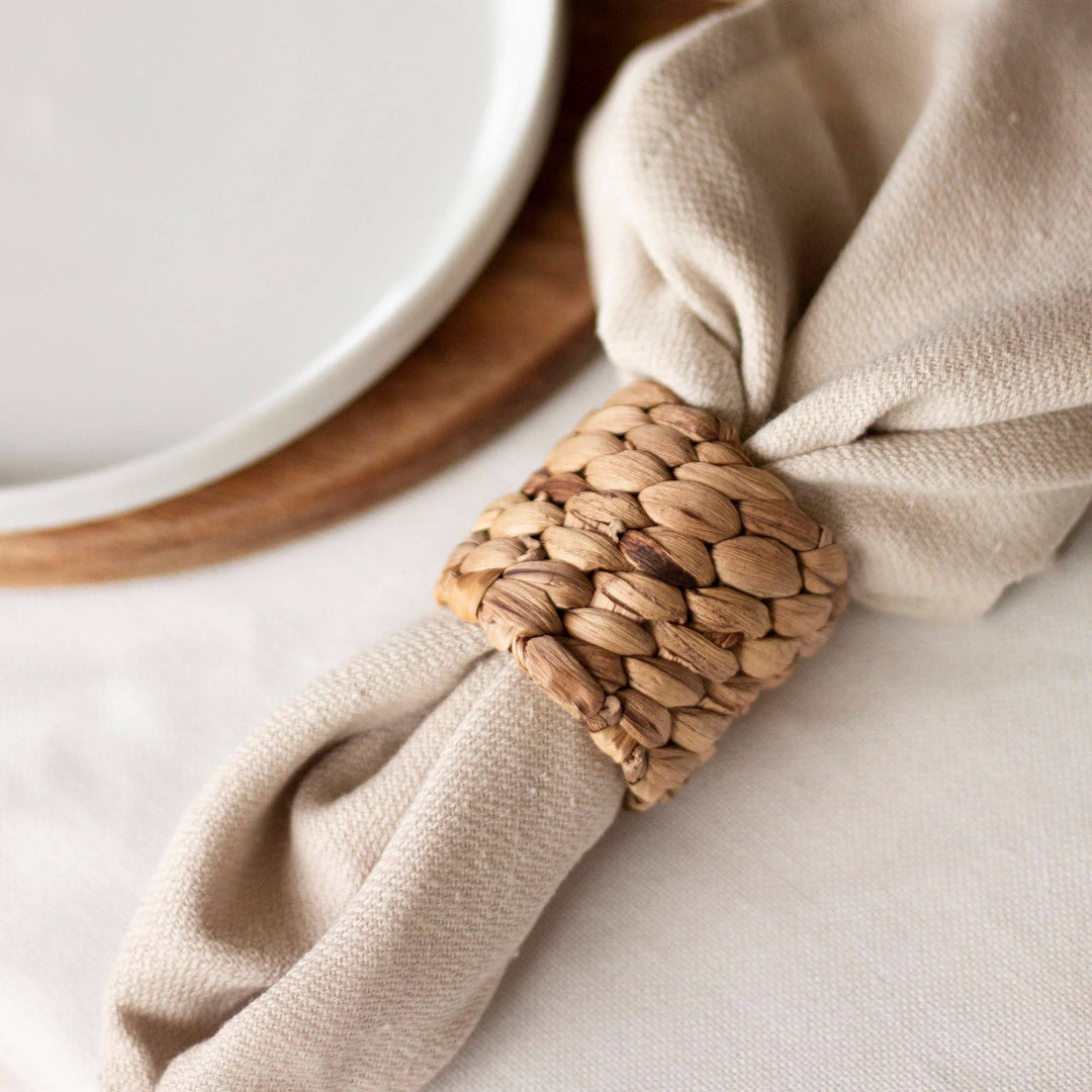 Seagrass Napkin Rings, Set of 6 - Curated Joy | Natural Home