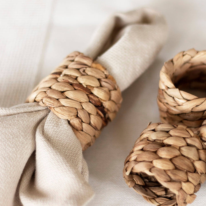 Seagrass Napkin Rings, Set of 6 - Curated Joy | Natural Home