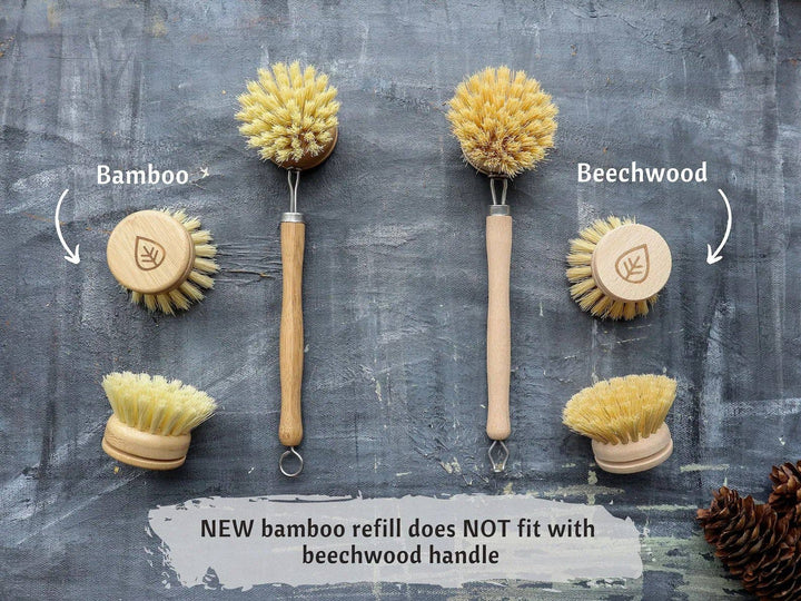 Sisal Dish Brush Refill (Brush Head Only) - Curated Joy | Natural Home