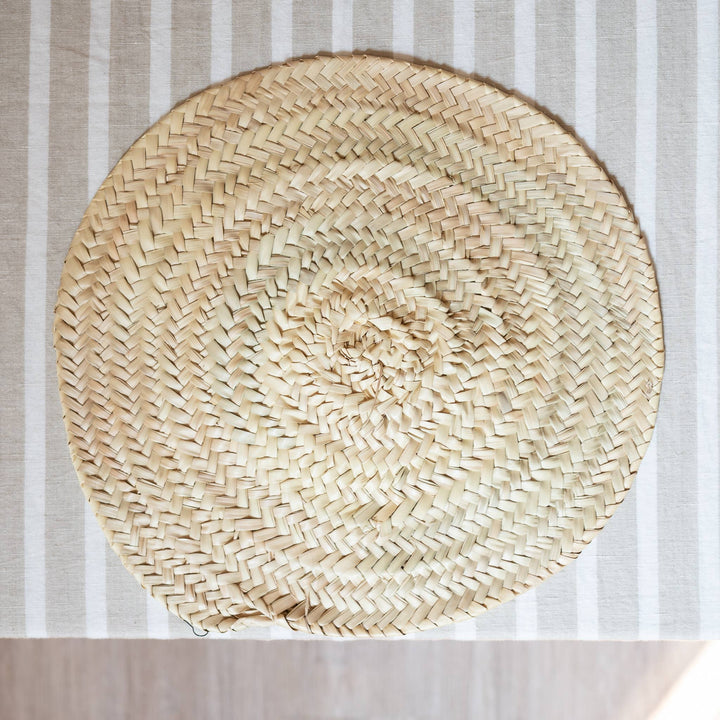Straw Round Placemat - Curated Joy | Natural Home