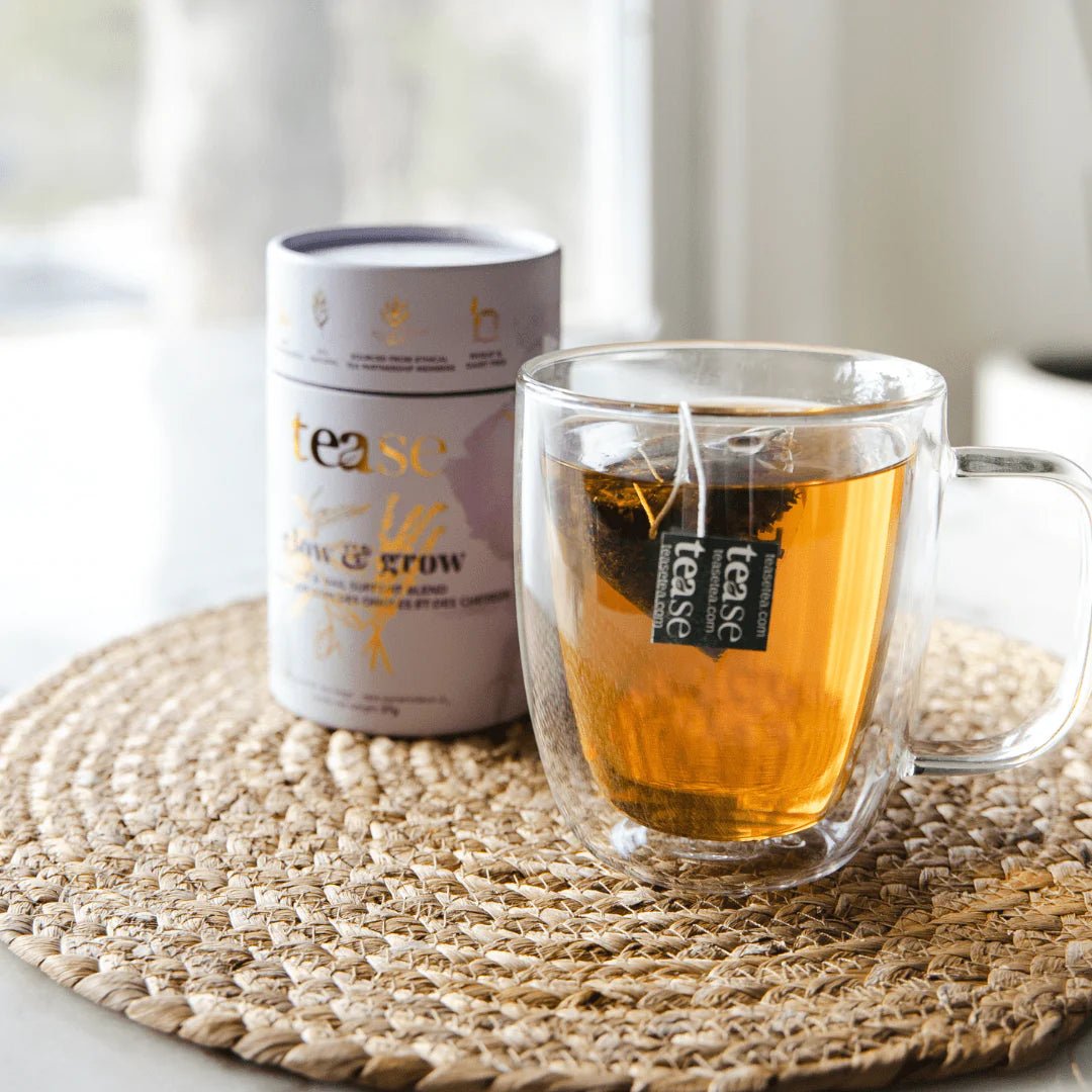 Tea - Glow and Grow Tea | Beauty Elixir | Herbal | Biodegradable Tea Bag - Curated Joy | Natural Home
