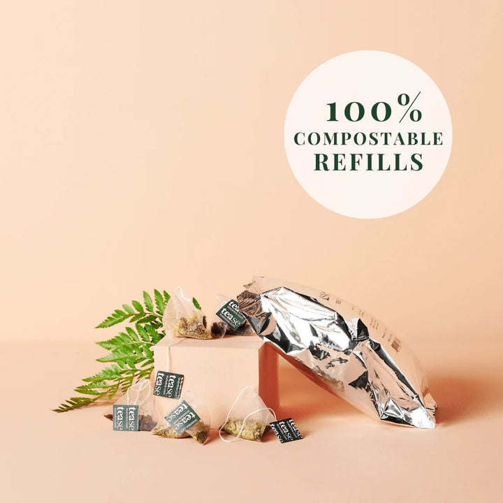 Tea - Glow and Grow Tea | Beauty Elixir | Herbal | Biodegradable Tea Bag - Curated Joy | Natural Home
