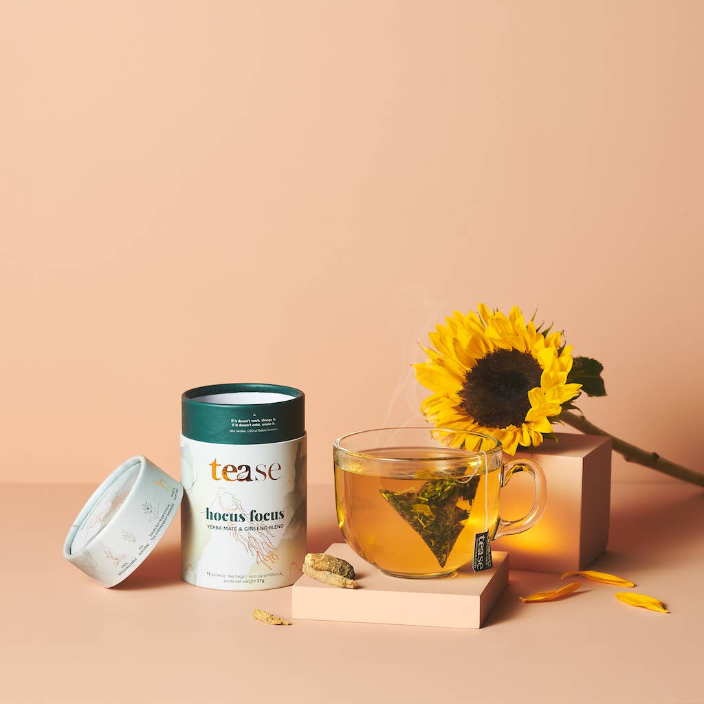 Tea - Hocus Focus | Mental Clarity | Herbal | Compostable Tea Bag - Curated Joy | Natural Home